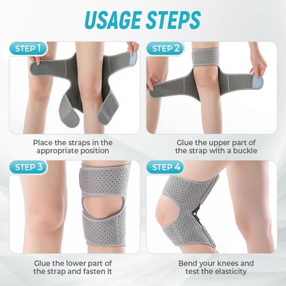 1PC Joint Support Knee Pad Non-slip Lift Pain Relief For Knee Power Spring Force Stabilizer Knee Booster Working Sports Elder
