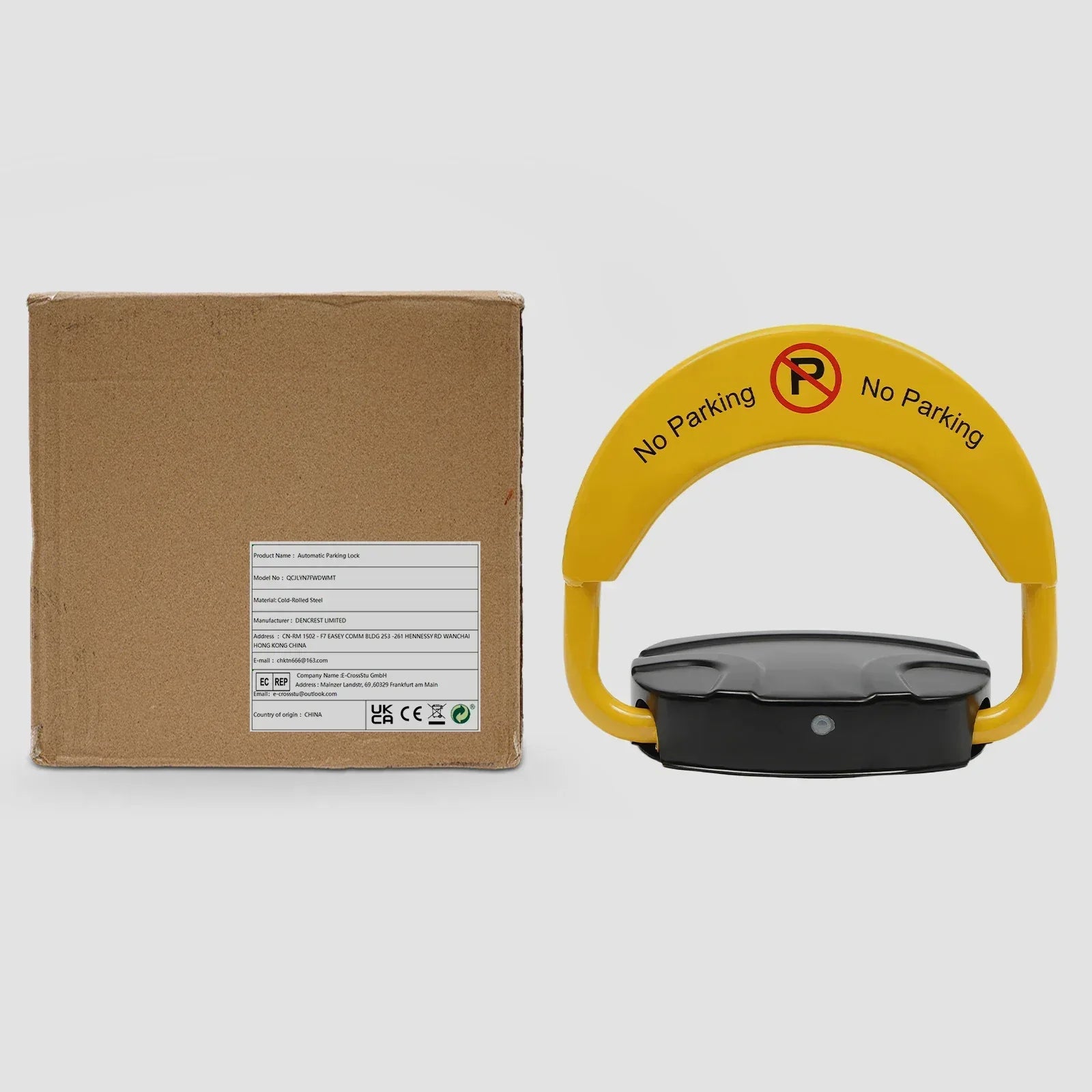 Intelligent Parking Lock with Remote Control 180° Foldable Barrier Auto Sensor Anti-collision Waterproof Lock - Urbizia