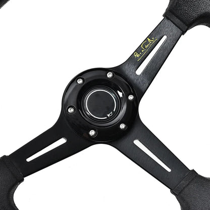 Universal 14 Inch PU Auto Racing Steering Wheels Deep Corn Drifting Sport Steering Wheel