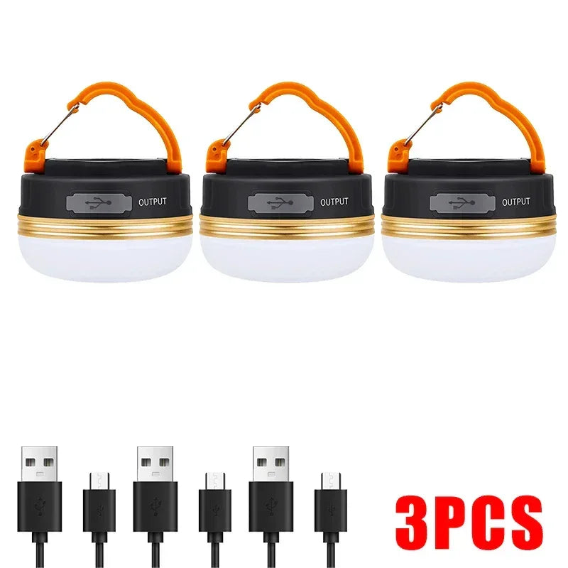 10W High Power Camping Lantern Tents Lamp 1200mah USB Rechargeable Portable Camping Lights Outdoor Hiking Night Hanging Lamp - Urbizia