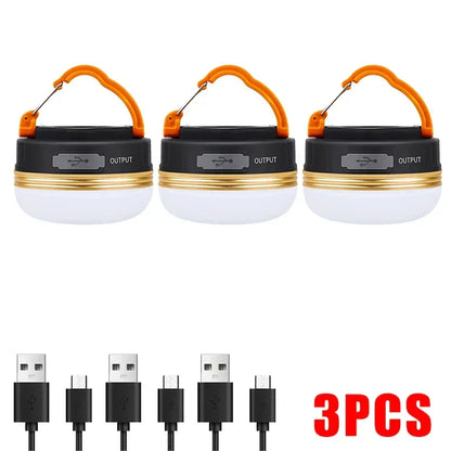 10W High Power Camping Lantern Tents Lamp 1200mah USB Rechargeable Portable Camping Lights Outdoor Hiking Night Hanging Lamp - Urbizia