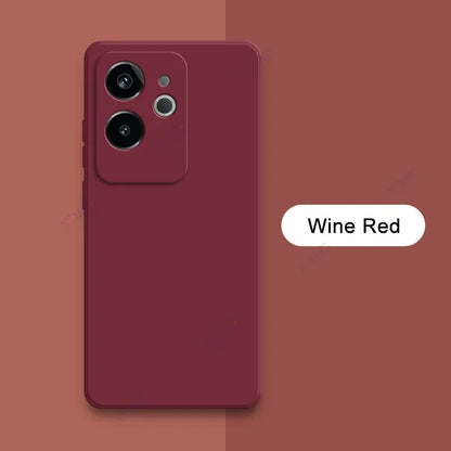 Luxury Dual Layer Cellphone Case for Realme GT6 GT 6 China 5G Full Camera Protection Soft Square Liquid Silicone Cover RealmeGT6
