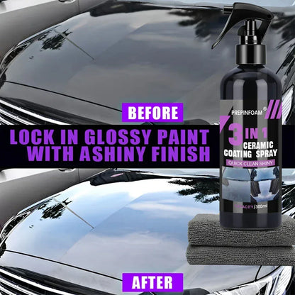 3 in 1 Car Ceramic Nano Coating Liquid Coatin Nano Crystal Hydrophobic Layer Polishing Paint Coating Agent Polish Nanos Coatings - Urbizia