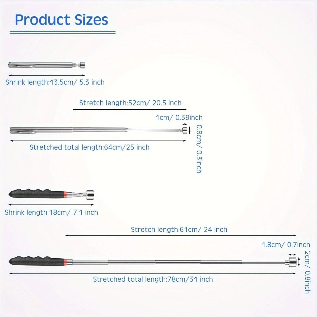 Telescopic Magnet Picking Tool for Hard to Reach Areas