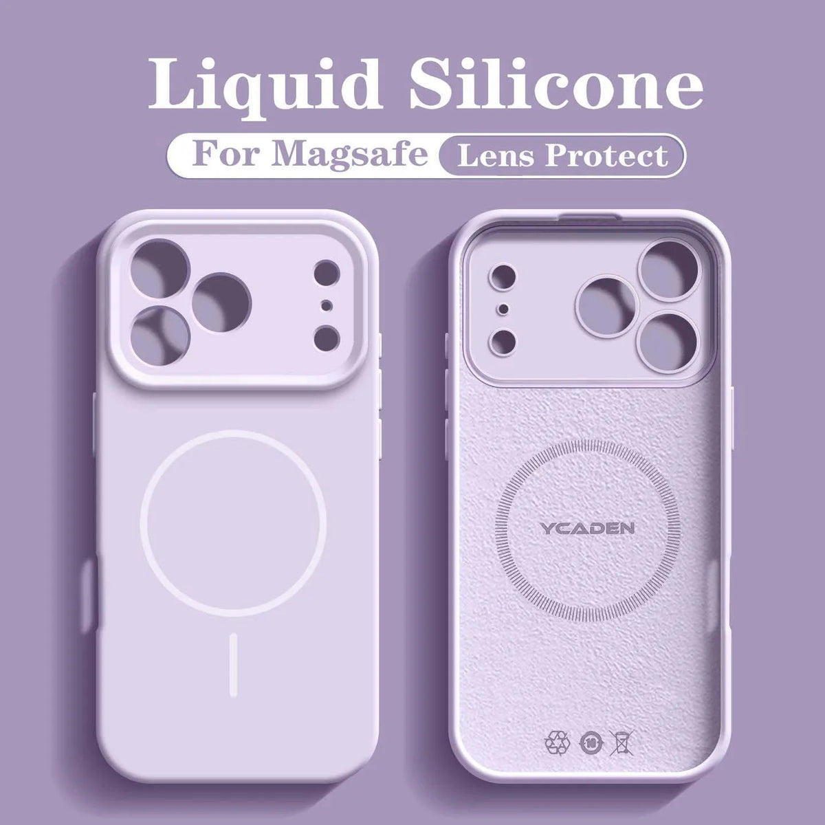 For 18 Magsafe Magnetic Wireless Charging Solid Color Soft Silicone Phone Case For iPhone 18 17 Pro Max 16 15 14 13 Bumper Cover
