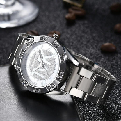 Luxury Women's Watch Fashion 2025 Diamonds TVK Quartz Watch Business Stainless Steel Gold Ladies Clock Gift Wristwatch