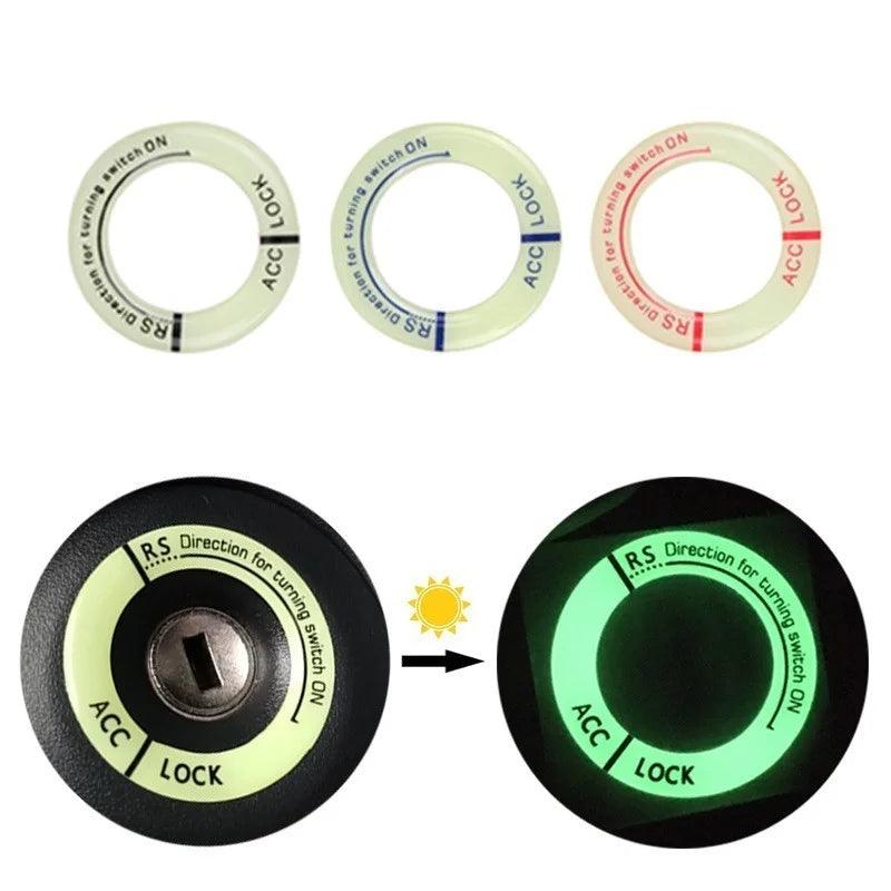 Night Luminous Car Ignition Key Ring Sticker