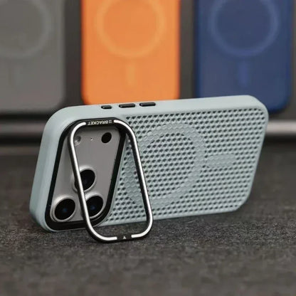 MagSafe Camera Mount Mesh Cooling Shockproof iPhone Case