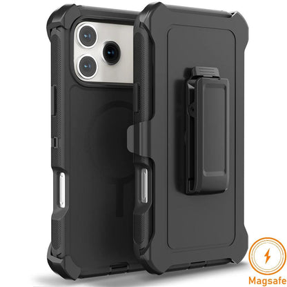 Armor Defender Magnetic iPhone Case with Belt Clip – MagSafe Compatible