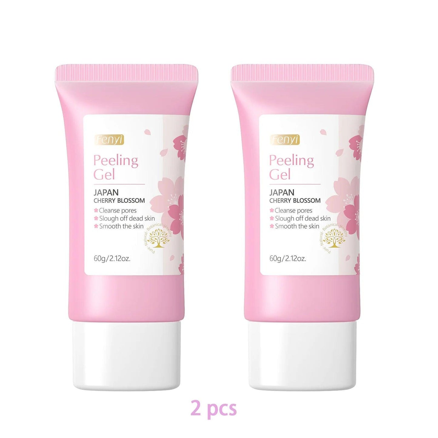Sakura Exfoliating Gel Face Body Scrub Deep Cleansing Pores Gentle Peel For Blackhead Remove Smooth Brightening Skin 60g
