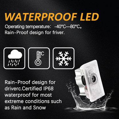 For Tesla 2pcs Car HD Projector Lamp LED Door Welcome Light For Tesla Model S Model Y Model 3 Model X