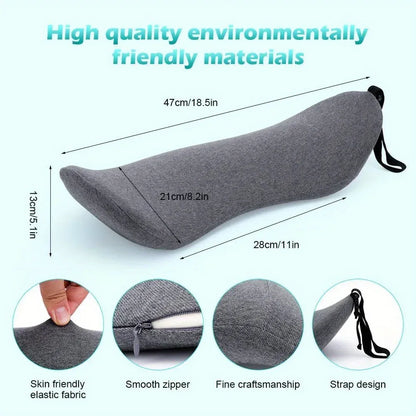 1pc Orthopedic Memory Foam Lumbar Pillow for Lower Back Relief and Support - Perfect for Side Sleepers, Pregnancy, and Maternity