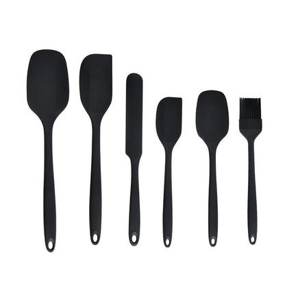 6-Piece Silicone Baking Tool Set – Spatula, Scraper, Oil Brush
