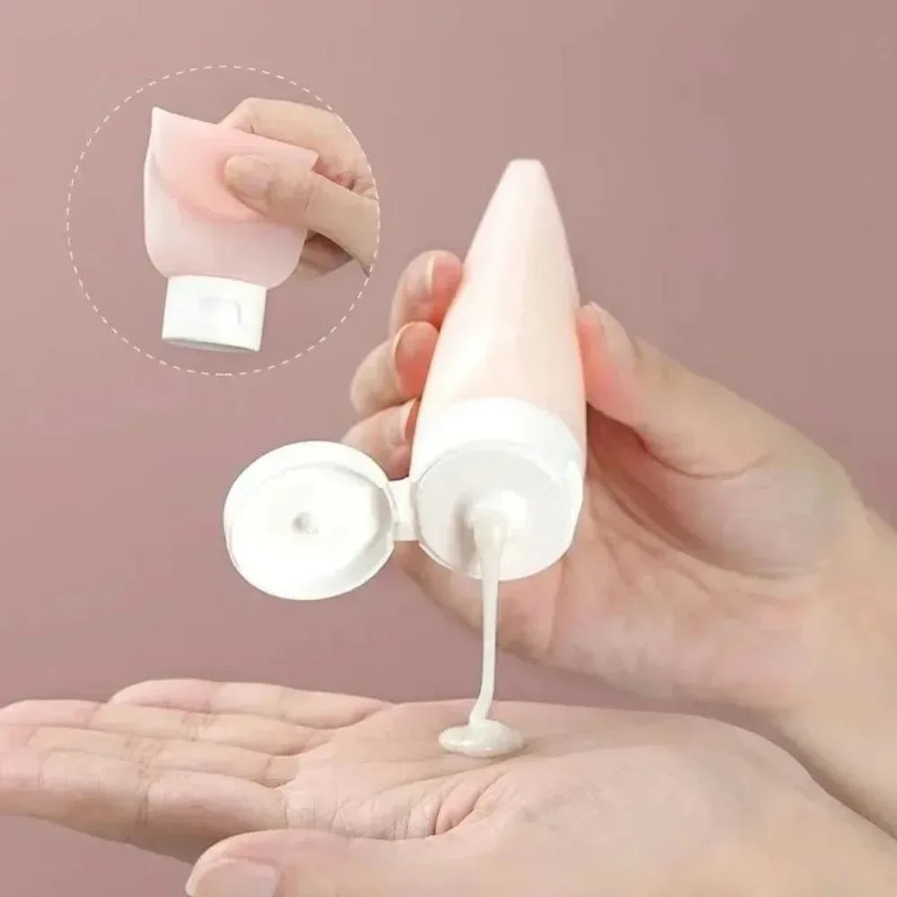 Refillable water bottle, soft silicone squeeze tube packaging empty bottle, wholesale supply