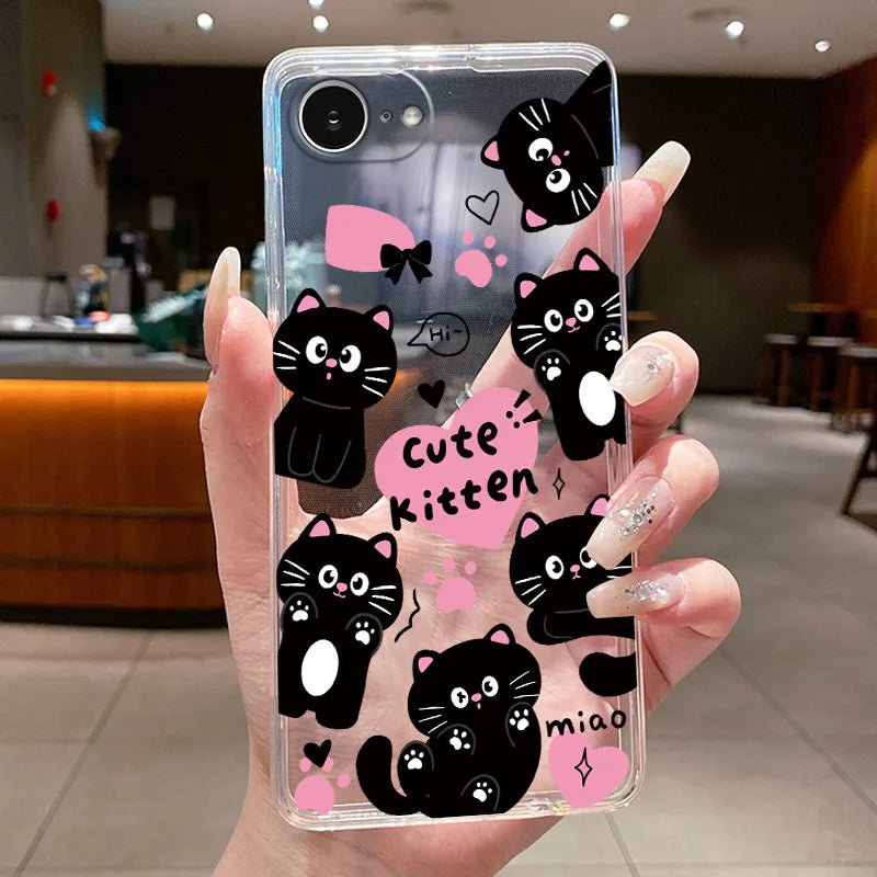 For iPhone 16e Case Clear Luxury Fashion Butterfly Flowers Soft TPU Silicone Jelly Back Cover for Apple iPhone 16e Phone Case