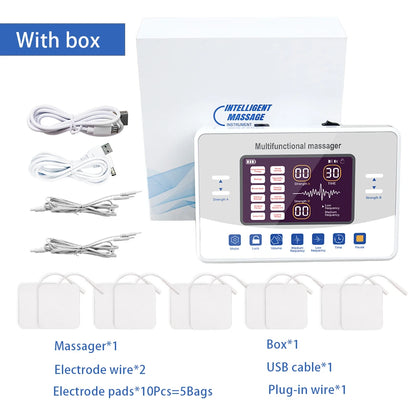 EMS Electric Muscle Stimulator Tens Unit Electrostimulator Pulse Massager Rechargeable Full Body Care Muscle Relax Device
