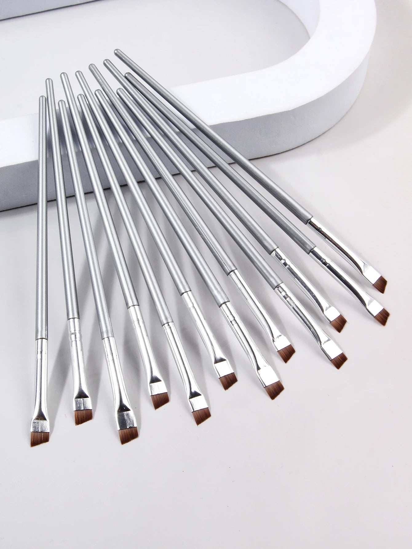 12‑Piece Super Thin Eyeliner & Eye Makeup Brush Set