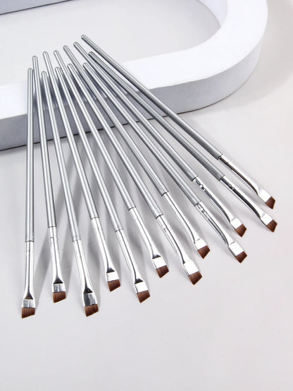 12‑Piece Super Thin Eyeliner & Eye Makeup Brush Set