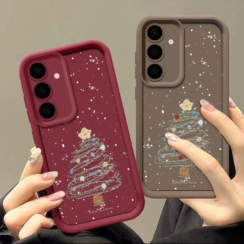 Christmas Tree Soft TPU Case for Samsung Galaxy – Festive Silicone Cover