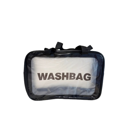 Portable Cosmetic Bag Large Capacity Dust Proof Make Up Storage Handbags PVC Fashion Transparent Travel Wash Bags