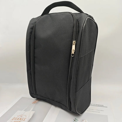 Portable Golf Shoe Bag Oxford Cloth Shoe Carrier Bags Breathable Lightweight Golf Handbag Dustproof Football Tennis Shoe Bag