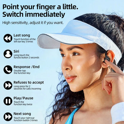 Original SP16 Sports Wireless Earphones over Ear Buds with Earhooks True Wireless Running In-Ear Headphones With Mic Otemkay