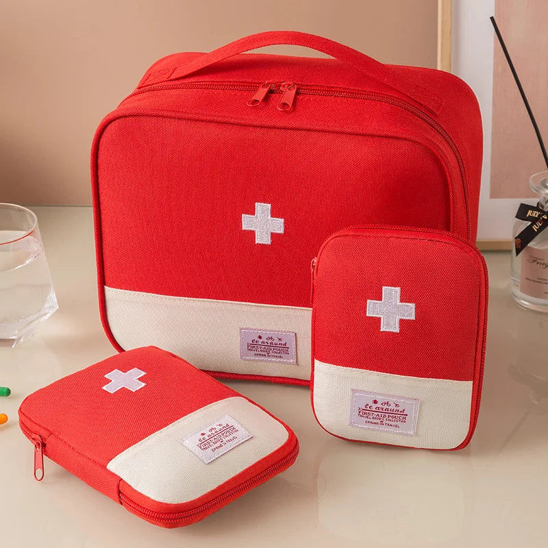 3PC/Set Travel Portable Medicine Package Multifunctional First Aid Bag Storage Bag Outdoor Camping Travel and Home Storage Bag