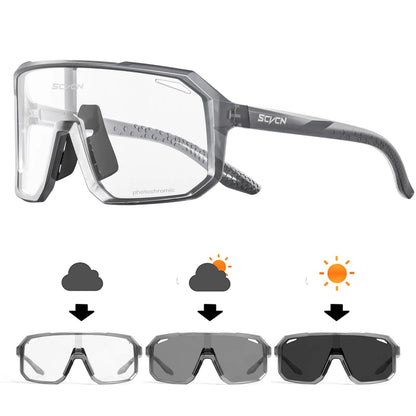 SCVCN Photochromic Cycling Sunglasses UV400 MTB Eyewear