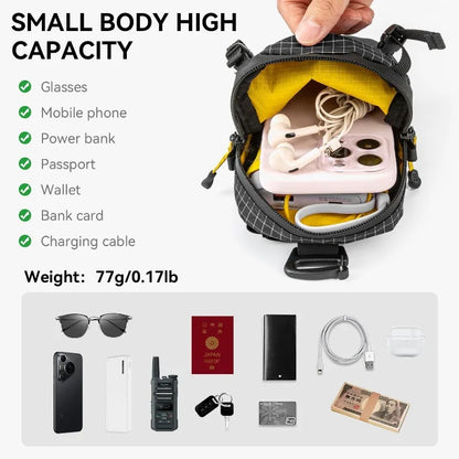 Backpack Shoulder Strap Attachment Bag Smartphone Pouch Waterproof Strap Pack for Sports Hiking Camping Lightweight