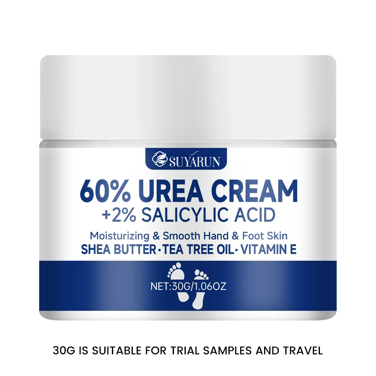 SUYARUN 60% Urea Foot Cream for Cracked Heels & Dry Skin