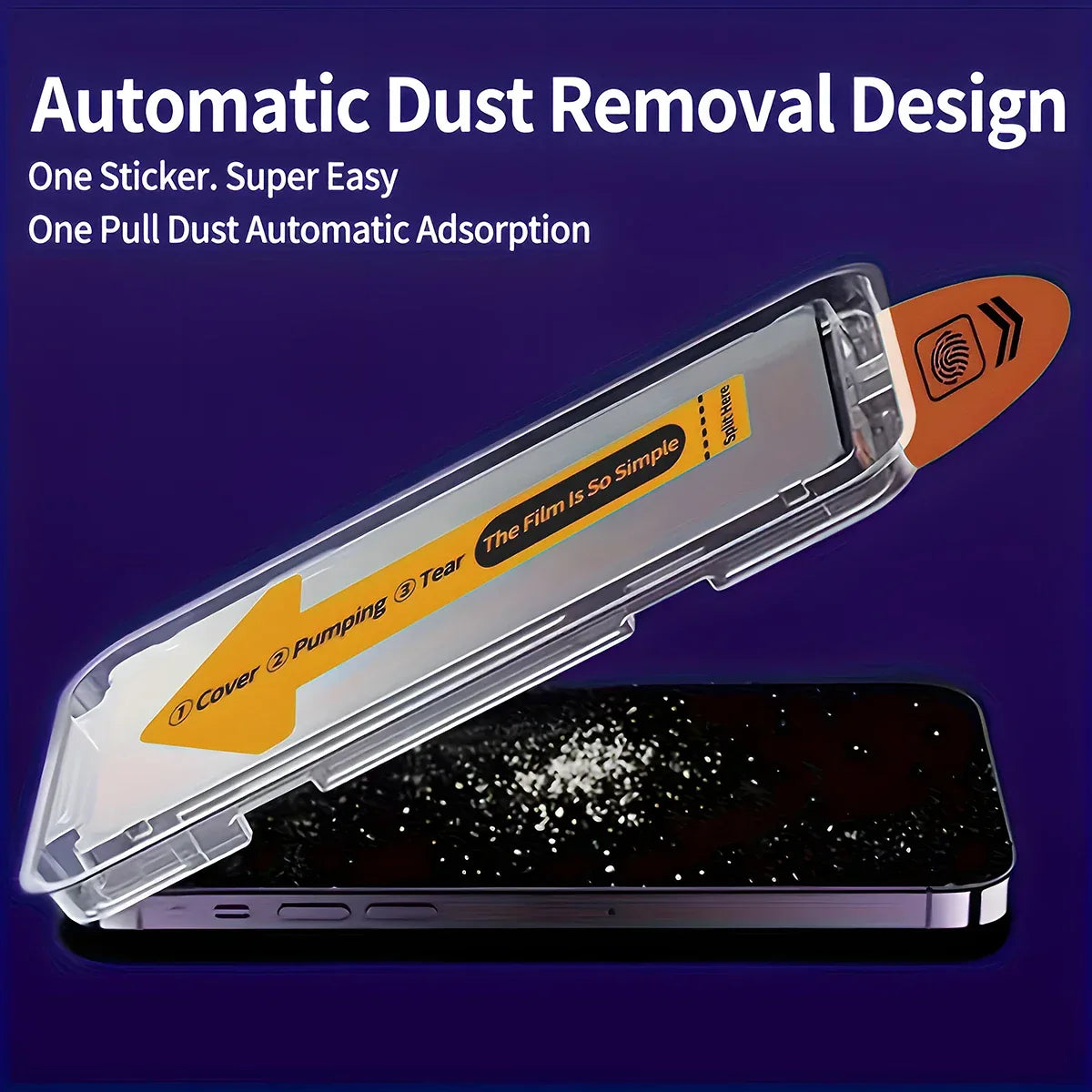 Anti-Spy Privacy Tempered Glass iPhone Dust-Free Install