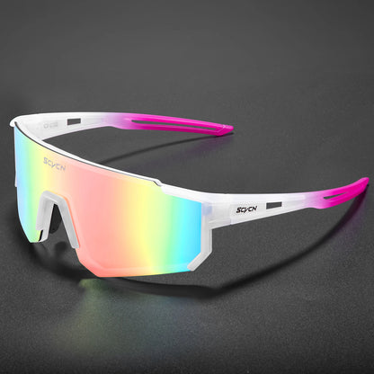 SCVCN Fashion Cycling Glasses Bike Baseball Sunglasses for Men UV400 Sports MTB Outdoor Goggles Bicycle Women Sunglasses Riding