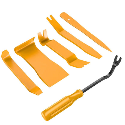 Nilight 6PCS Auto Trim Removal Tool Kit No-Scratch | Removal Tool Kit for Car Audio Dash Panel Window Molding Fastener Remover Tool Kit-Black