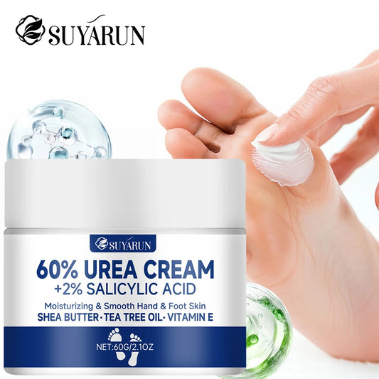 SUYARUN 60% Urea Foot Cream for Cracked Heels & Dry Skin