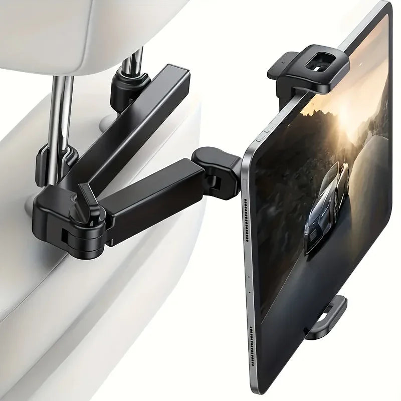 Car Headrest Tablet Holder 360° Rotating Mount