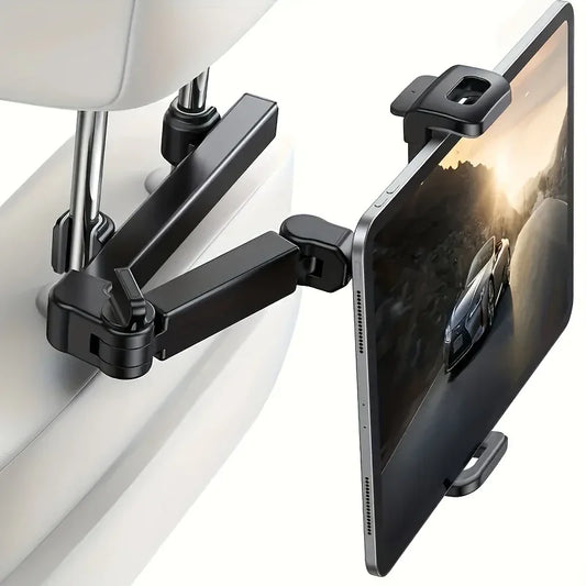 Car Headrest Tablet Holder 360° Rotating Mount