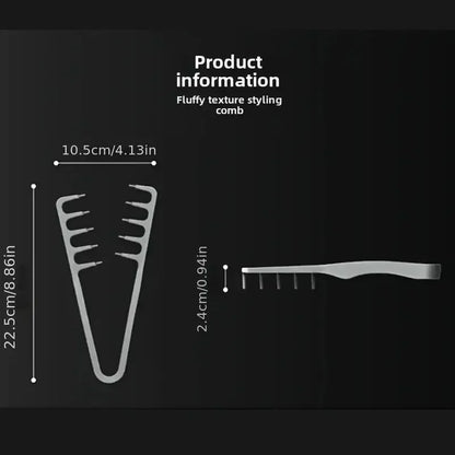 New Volumizing Wide-Tooth Hair Styling Comb Textured Styling Comb Korea Style Seam Covering Bangs Hair Combs For Men