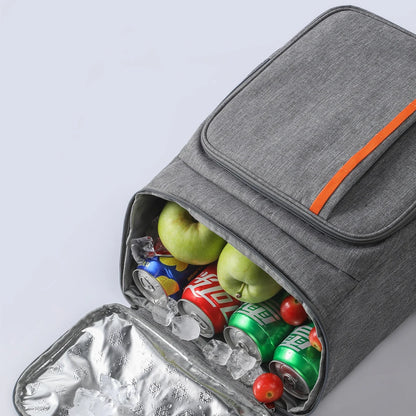 18L Portable Thermal Lunch Bag Food Box Durable Waterproof Cooler Ice Insulated Case Camping Oxford Dinner Backpacks Icebox