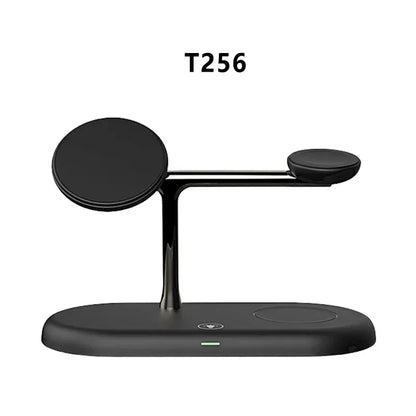 3 in 1 Wireless Charger Stand For iPhone 12/13/14/15/16/17 Fast Charging Station for Apple Watch 10 9 8 7 6 5 4 Airpods 2 3 Pro - Urbizia