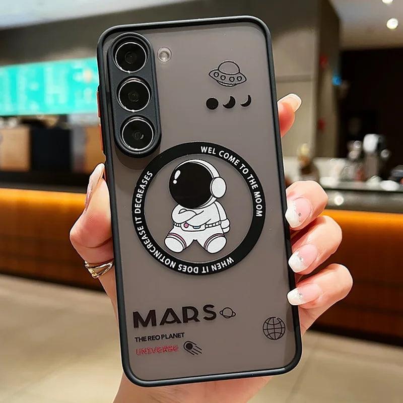 Astronaut MagSafe Ring Bumper Case for Samsung Galaxy