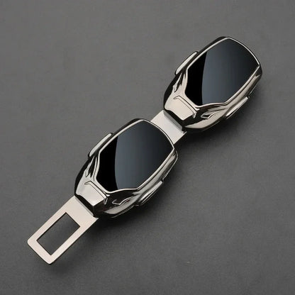 2Pcs Car Seat Belt Clip Extender Alloy Safety Seatbelt Lock Buckle Plug Insert Socket Extender Safety Buckle For Tesla Porsche
