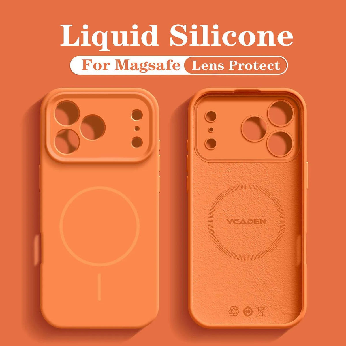 For 18 Magsafe Magnetic Wireless Charging Solid Color Soft Silicone Phone Case For iPhone 18 17 Pro Max 16 15 14 13 Bumper Cover