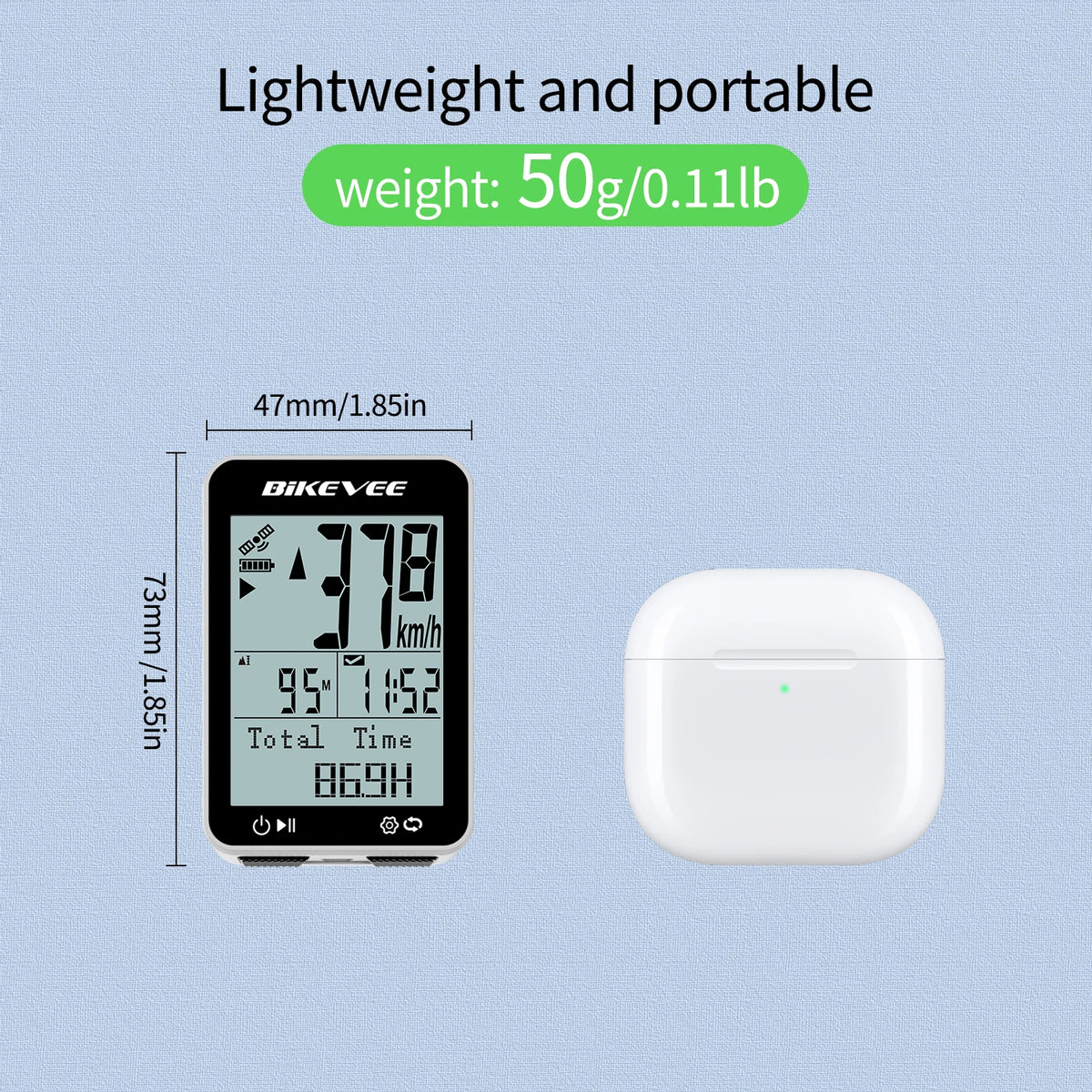 Bikevee Outdoor Riding Wireless GPS Bike Cycling Computer Waterproof With Auto Start/Stop Backlight Bracket 8 Types Multilanguage MTB Road Cycle Odometer Speedometer Stopwatch Bicycle Accessories