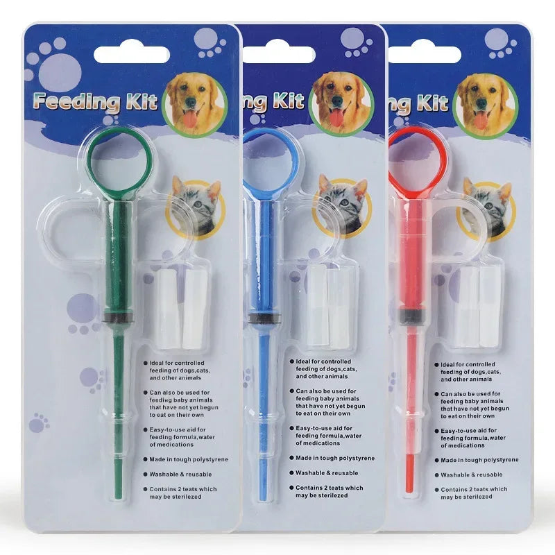 Pet feeding syringe safe and comfortable pet cat dog feeding medicine stick deworming liquid medicine syringe pet supplies - Urbizia