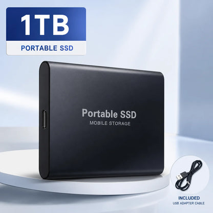 Portable External SSD – USB 3.0 & Type-C Storage Drive