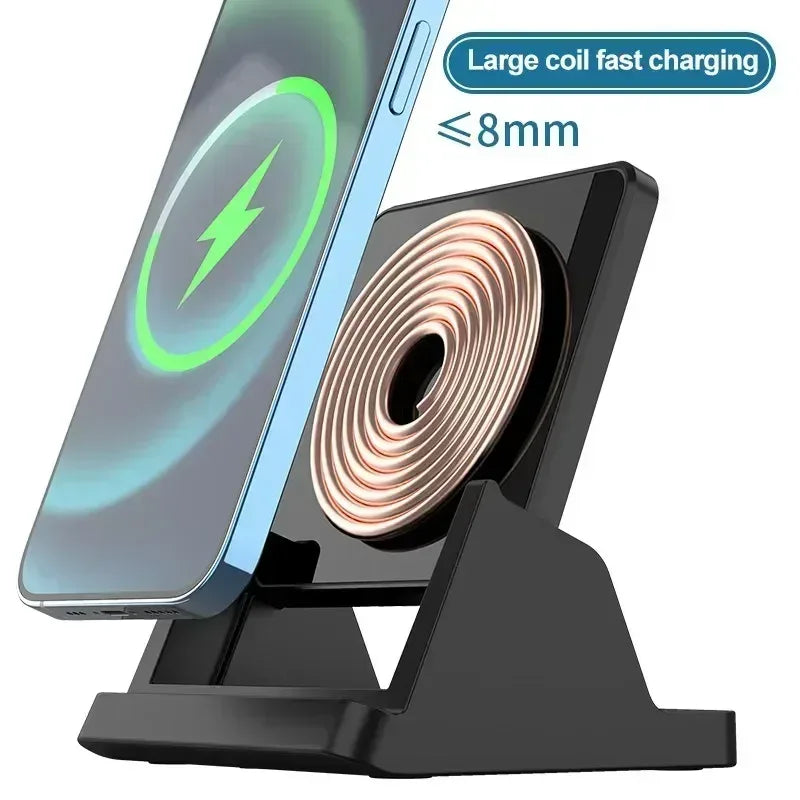 30W Wireless Charger Pad Stand Desktop Ultra-thin Mobile Phone For iPhone 15 14 13 12 Samsung Xiaomi Fast Charging Dock Station - Urbizia
