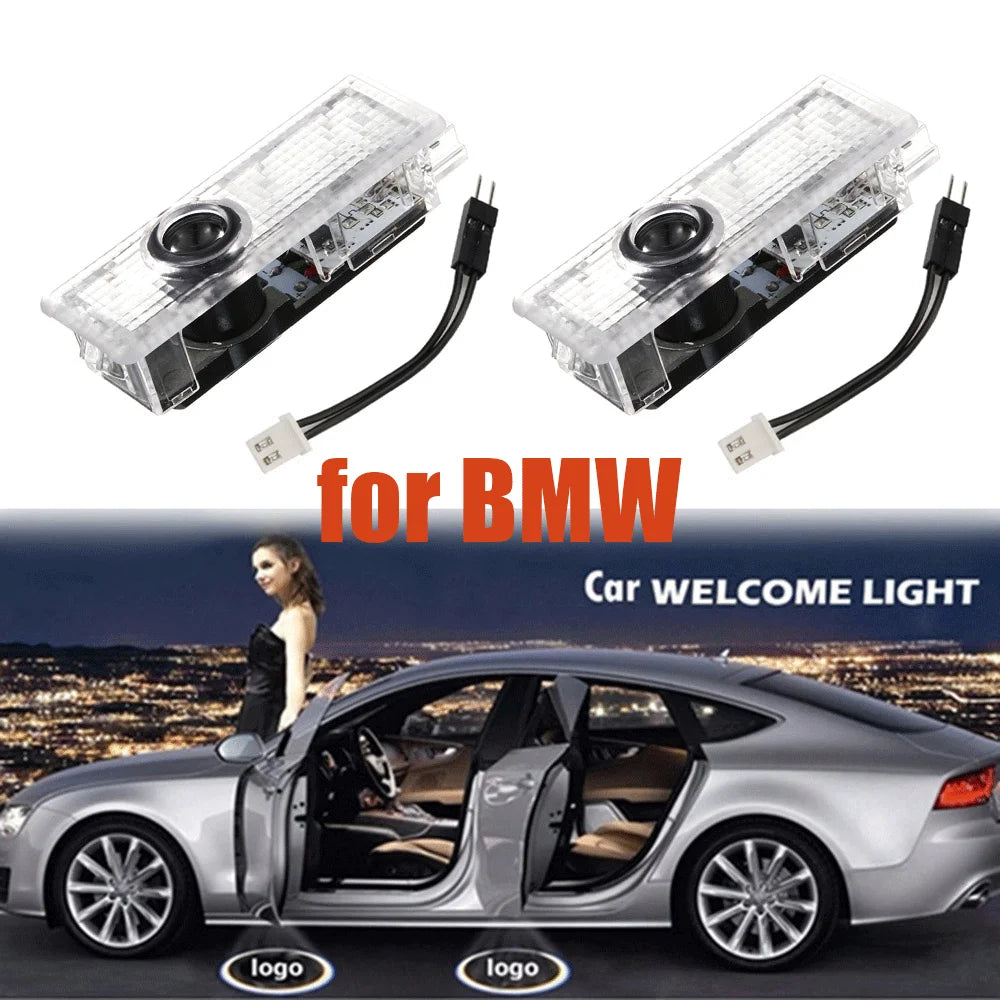2pcs LED Car Door Light Decoration For BMW E90 E91 E60 E61 325i 525i 3 5 Series E63 E85 E86 Welcome Laser Projection Lamp