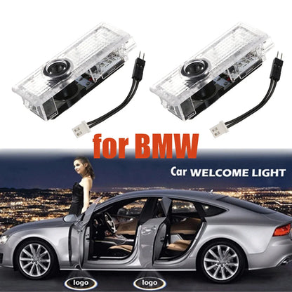 2pcs LED Car Door Light Decoration For BMW E90 E91 E60 E61 325i 525i 3 5 Series E63 E85 E86 Welcome Laser Projection Lamp