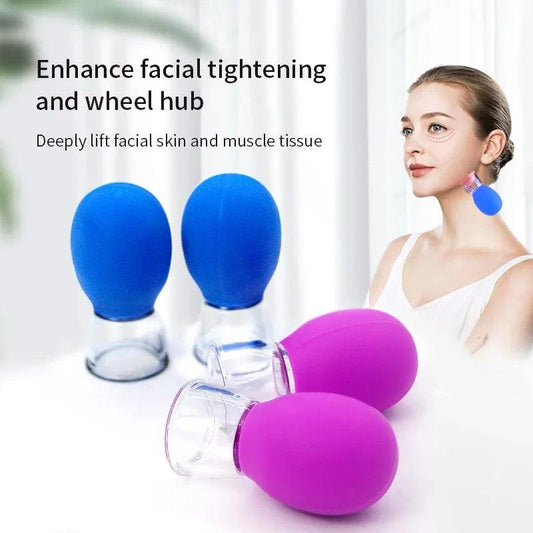Silicone Cupping Set for Face & Neck Massage Therapy