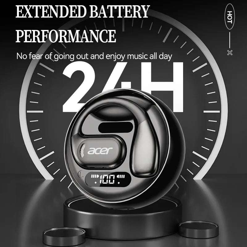 [Official Acer Product] Ohr510 Wireless Bluetooth Headphones Open-Ear Design Comfortable for Wearing Sports Running Fitness Compatible with Mobile Phones Tablets Laptops Multi-Device Compatibility